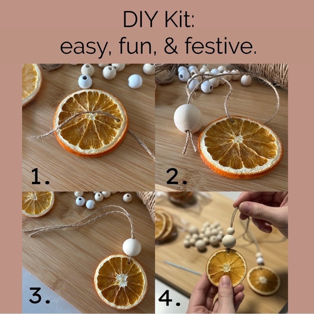 FREE Custom Label + Gift Wrap | DIY Dried Orange Ornament Kit 🍊 | 6 Count Set - Picture 6 of 16